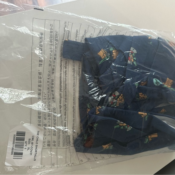 NWT! CAKEWORTHY DISNEY STAR WARS THE MANDALORIAN GROGU THE CHILD SHORT OVERALLS - Picture 2 of 9